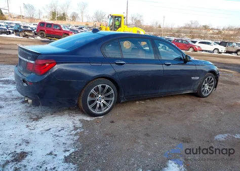 2013 BMW 750Li xDrive from USA, damaged, VIN WBAYF8C57DD140341